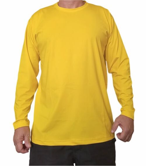 Camiseta DryTrails Amarela Manga longa