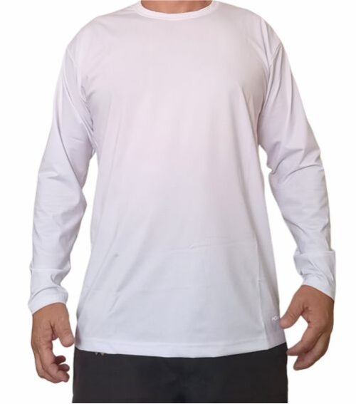 Camiseta DryTrails Branca Manga longa