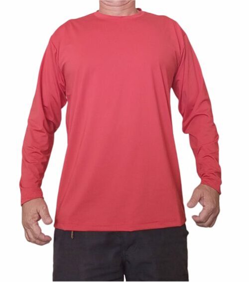 Camiseta DryTrails Vermelha Manga longa