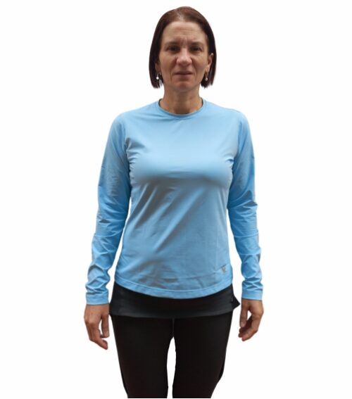 Camiseta  Feminina manga longa Dry Trail Azul