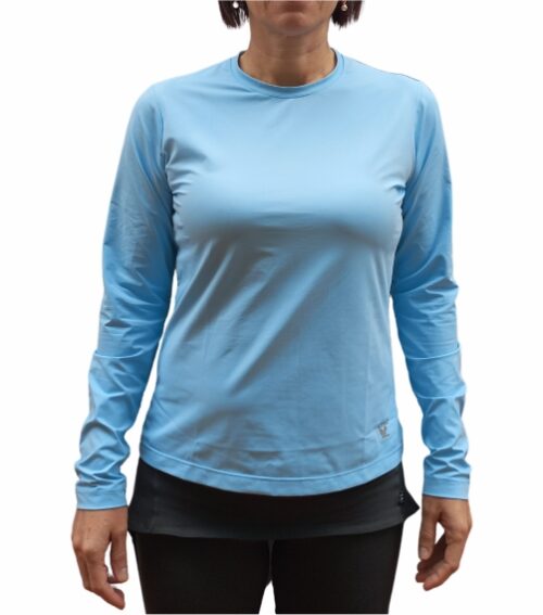 Camiseta  Feminina manga longa Dry Trail Azul - Image 4