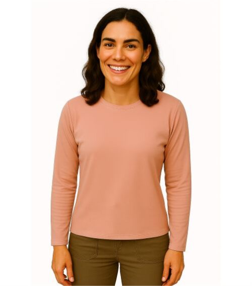 Camiseta Feminina Dry Trail Rosa manga longa - Imagem 2
