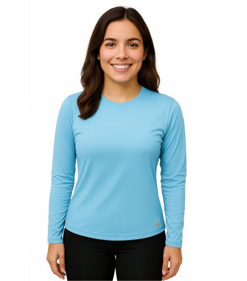 Camiseta  Feminina manga longa Dry lisa