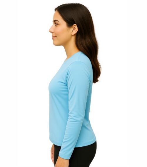 Camiseta  Feminina manga longa Dry lisa - Imagem 3