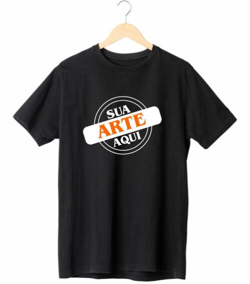 camiseta personalizada preta