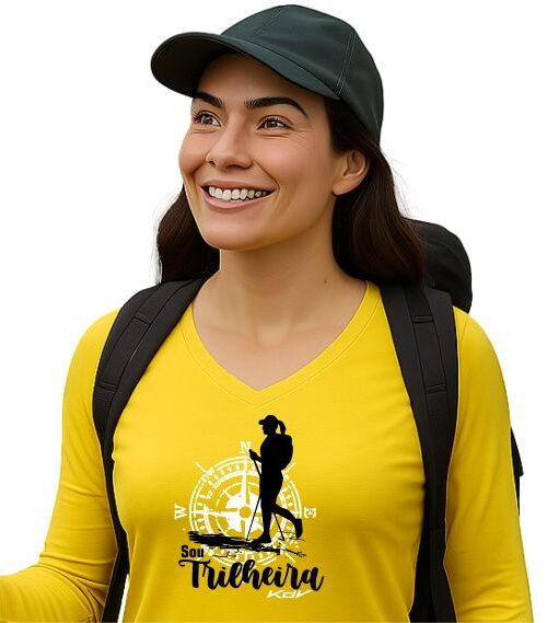 Camiseta kdv sou trilheira manga longa