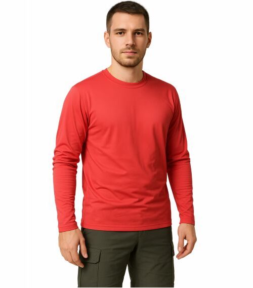 Camiseta DryTrails Vermelha Manga longa