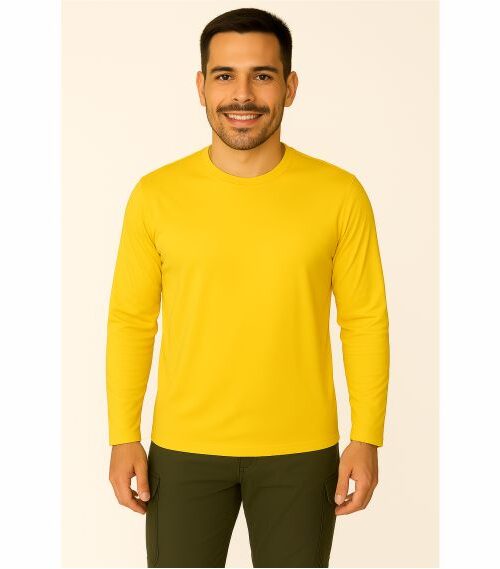 Camiseta DryTrails Amarela Manga longa