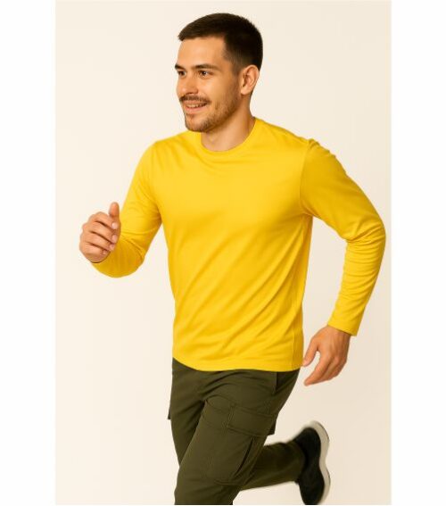 Camiseta DryTrails Amarela Manga longa - Imagem 3